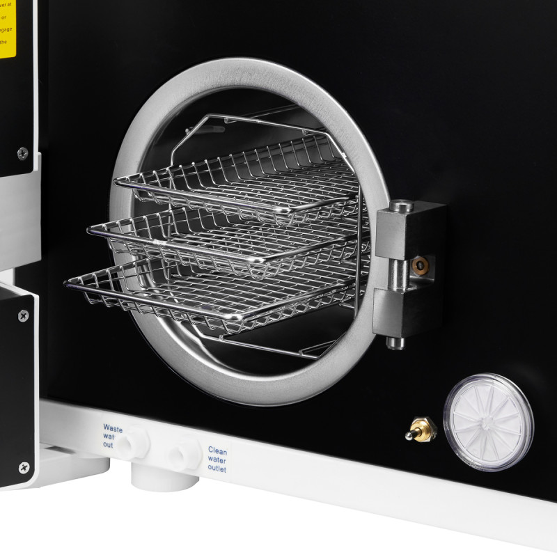 Lafomed autoclave premium line lfss08aa lcd with 8l class b medical printer