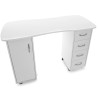 Desk 2027 bp white two cabinets