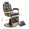 Gabbiano Black Boss Barber Chair