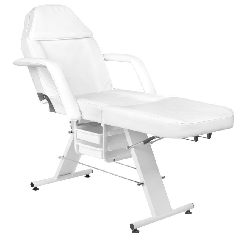 Basic 202 cosmetic chair with trays white