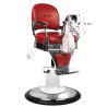 Gabbiano children's barber chair, maroon horse