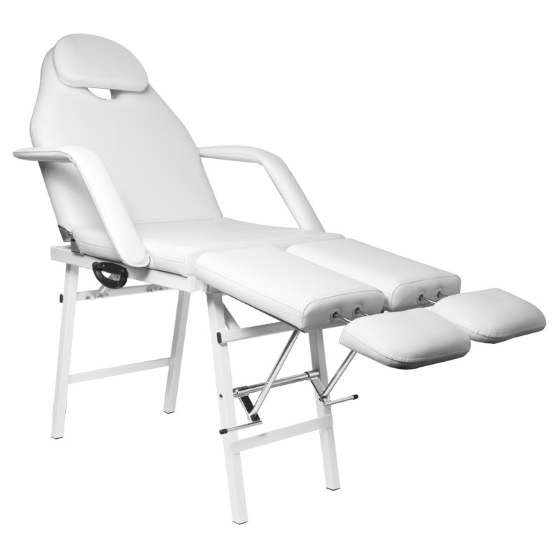 Folding cosmetic chair p270 pedi white