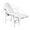 Folding cosmetic chair p270 pedi white