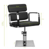 Gabbiano black hairdressing chair
