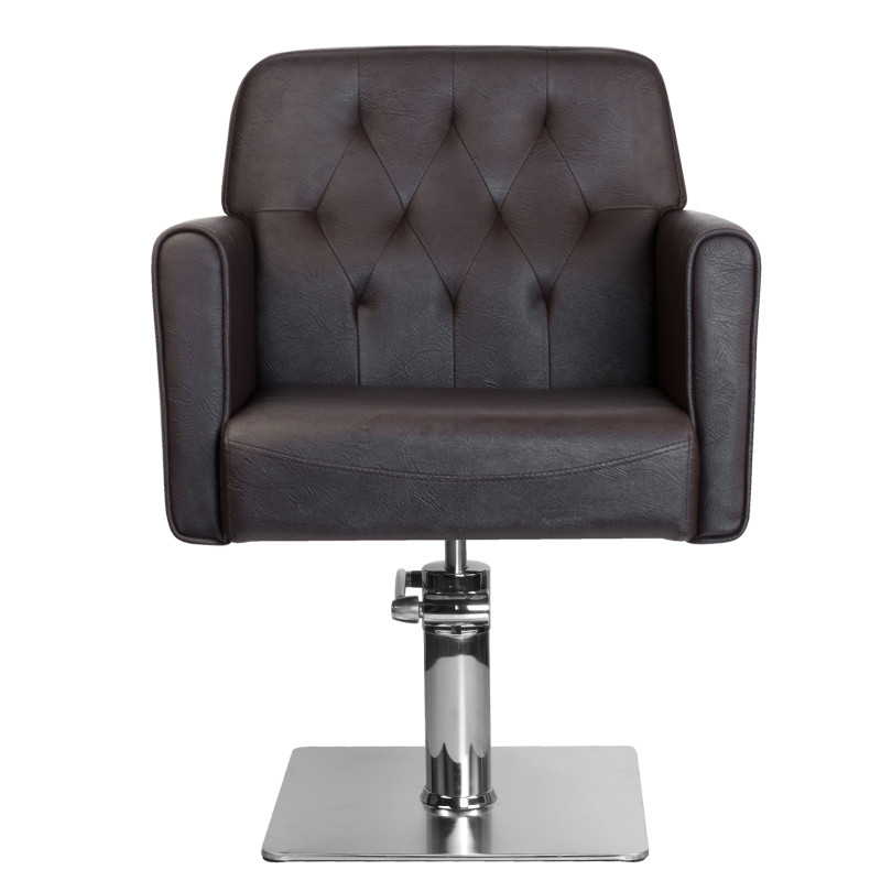 Gabbiano hamburg brown hairdressing chair