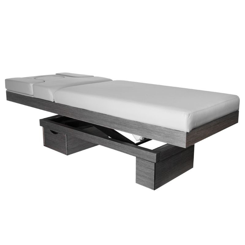 Spa cosmetic bed azzurro wood 815b heated light gray