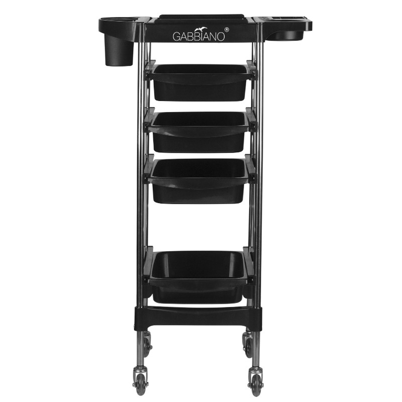 Gabbiano hairdressing trolley fx11-2 black