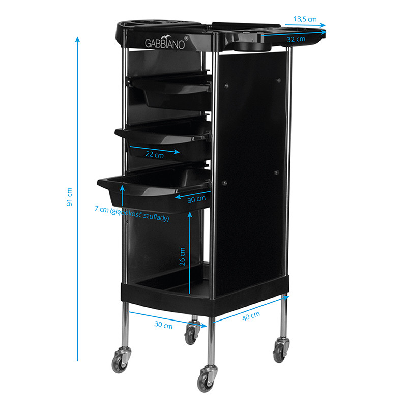 Gabbiano hairdressing assistant fx11-a black