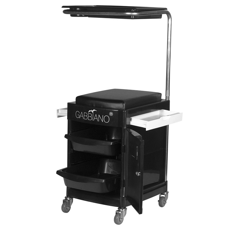 Helper - 23 plus black pedicure stool