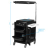 Helper - 23 plus black pedicure stool
