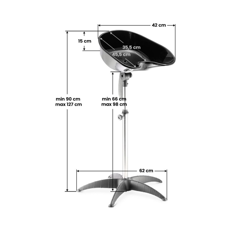 Gabbiano portable hairdresser wash unit ft35