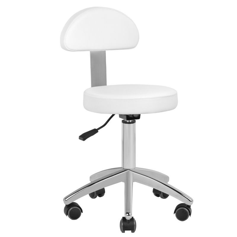 Electric cosmetic chair lux 273b + stool 304 white