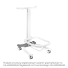 Comfort pedicure tray on wheels with lift function