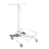 Comfort pedicure tray on wheels with lift function