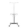 Comfort pedicure tray on wheels with lift function