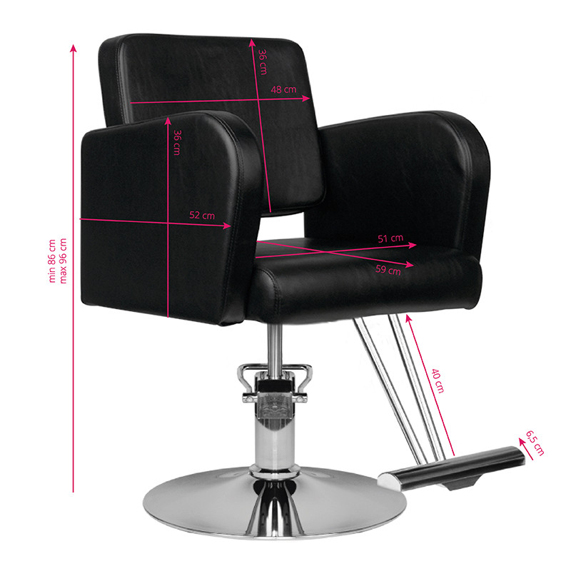 Hair system hairdressing chair hs92 black