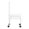 White pedicure tray on wheels