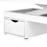 Spa cosmetic bed azzurro 815b glowing white heated