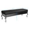 Gabbiano sofa for waiting room f011 black