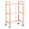 Cosmetic table hs09 wood - white