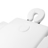 2-section aluminum folding massage table, comfort, white