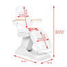 Electric cosmetic chair lux white / beech 3m