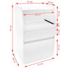 Cabinet azzurro midi 970 white +