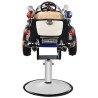 Barbershop chair, toy car, police b082