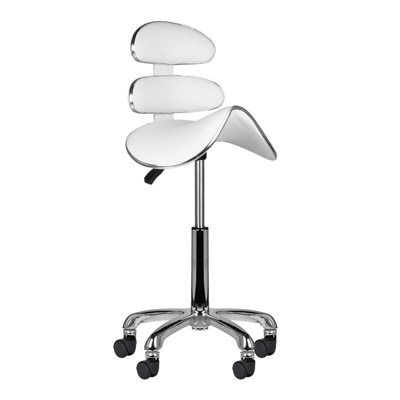 Roll speed am-880 cosmetic stool white