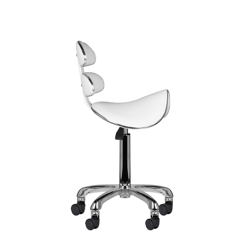 Roll speed am-880 cosmetic stool white