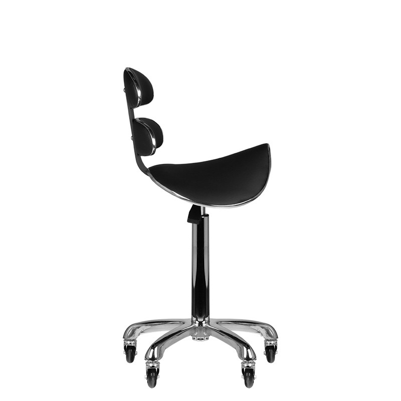 Roll speed am-880 black high cosmetic stool