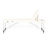 Folding massage table, aluminum comfort, 3-section cream