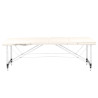 Folding massage table, aluminum comfort, 3-section cream