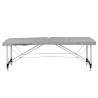 3-section aluminum comfort folding massage table, gray