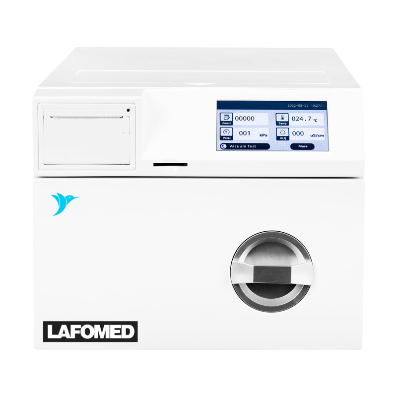 Lafomed autoclave lfss03aa touch with a 3l class b medical printer