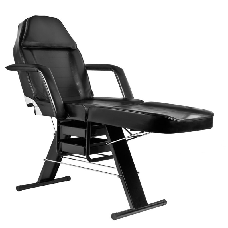 Basic 202 cosmetic chair with trays black