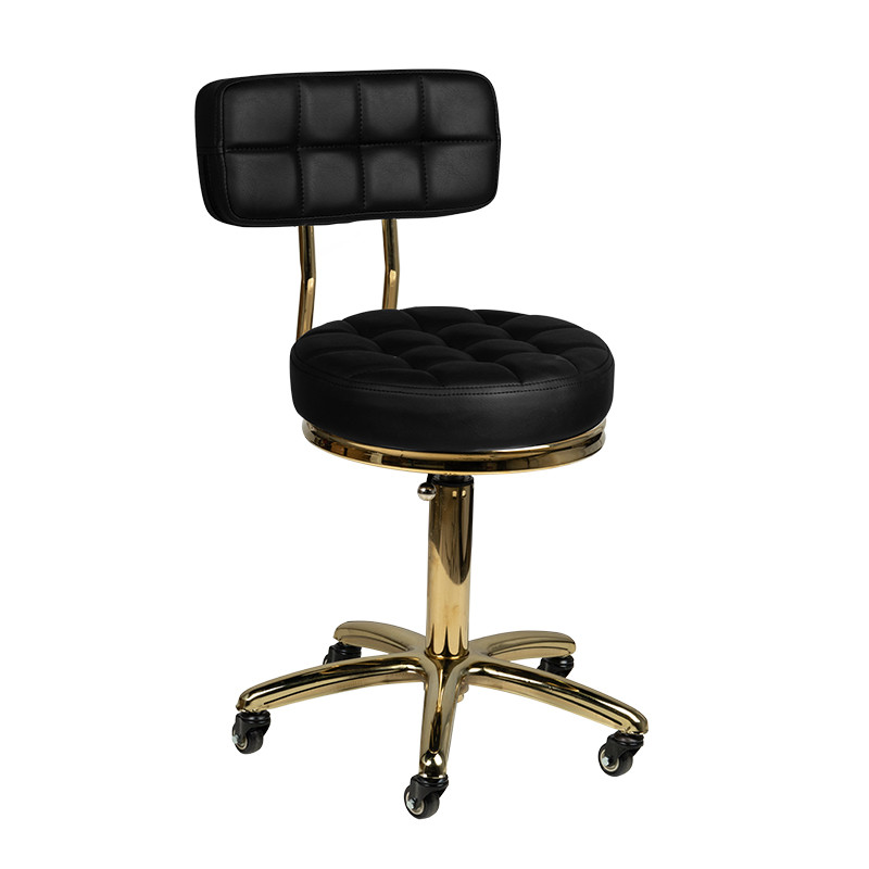 Cosmetic stool gold am-961 black