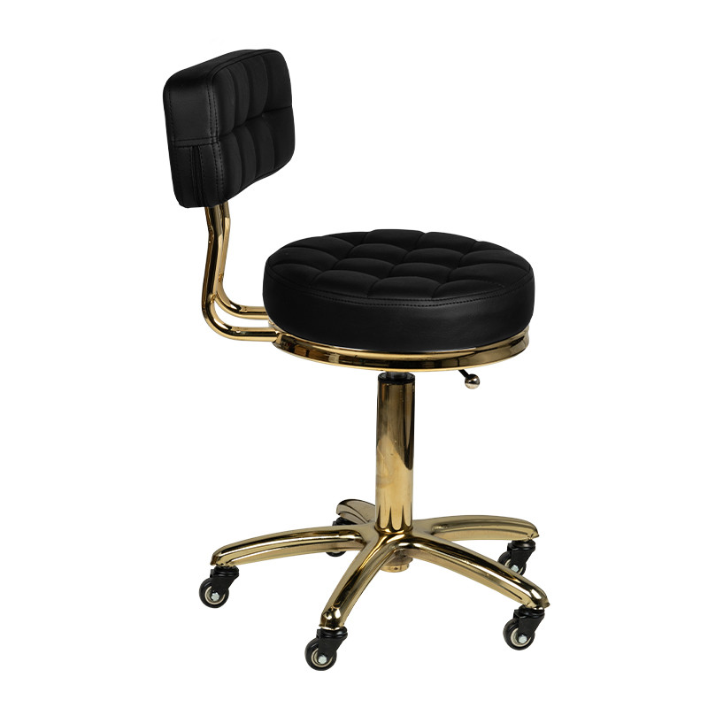 Cosmetic stool gold am-961 black