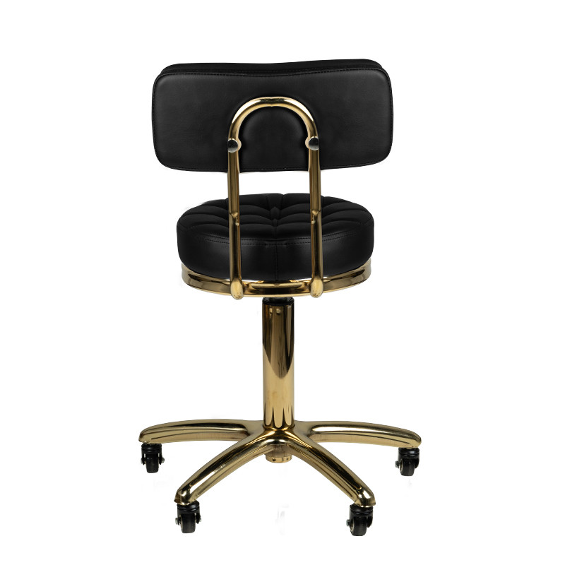 Cosmetic stool gold am-961 black