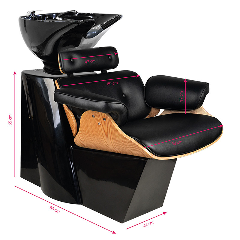 Gabbiano hairdressing wash unit florence black