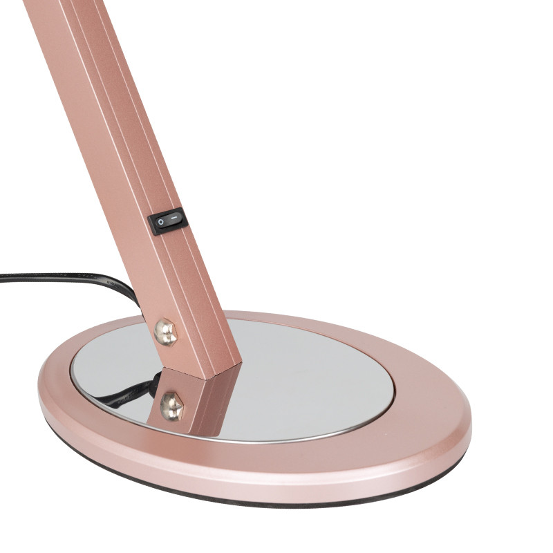 Rose gold slim led desk lamp