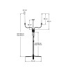 LED lamp for eyelashes and makeup polluks iv type msp-mj-02 black with a remote control