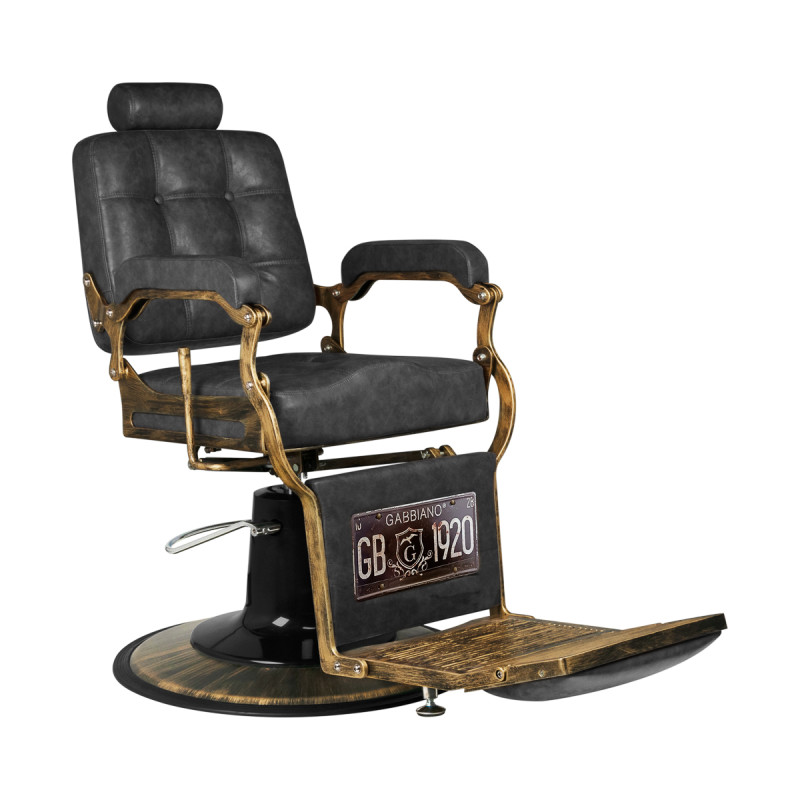 Gabbiano Barber Chair Boss HD Old Leather black