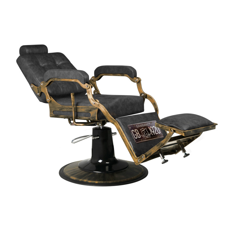 Gabbiano Barber Chair Boss HD Old Leather black