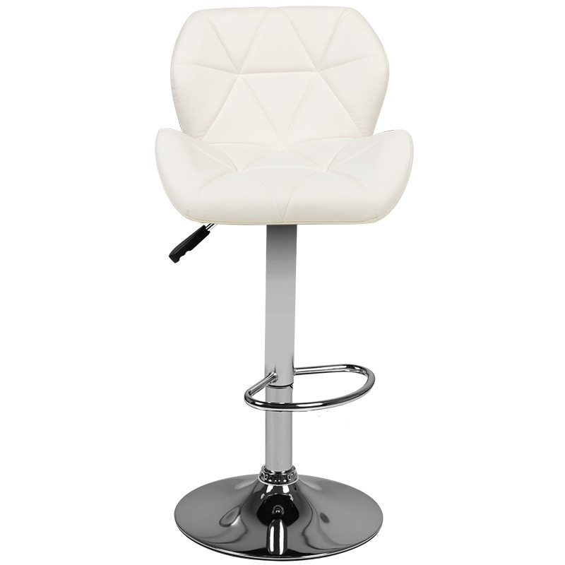 Bar stool m01 quilted adjustable white