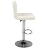 Bar stool m06 quilted adjustable white