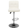 Bar stool m06 quilted adjustable white