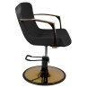 Gabbiano styling chair golden Bologna black