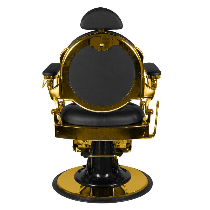 Gabbiano barber chair giulio gold black