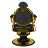 Gabbiano barber chair giulio gold black